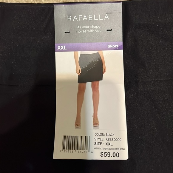 NWT Rafaella skort XXL  black - Picture 3 of 5